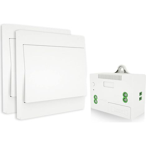 Kcvv – Interrupteur sans fil autoalimenté – Télécommande RF433 étanche – Installation facile dans salle de bain – Compatible avec assistants vocaux