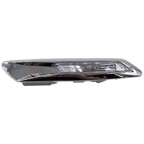 Clignotants latéraux pour BMW Série 5 F10 F11 F18 (2010-2017), feux de position latéraux chromés brillants, clignotants de rétroviseur (gauche et droite) (1/4)