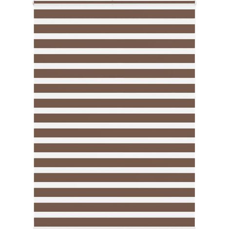 Doppelrollo Braun 160x230 cm Stoffbreite 155,9 cm Polyester