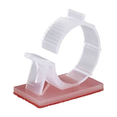 TRU COMPONENTS WCN-25TT Embase de fixation autocollant 1386623 Plage de Ø du faisceau 23 à 28 mm naturel 1 pc(s) S834251 (1/2)