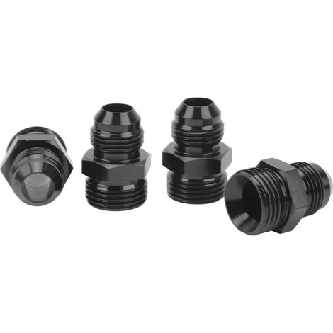 Stück O-Ring-Anschlussstutzen, Außengewinde, Kraftstoffverteilerrohr-Adapter 1500 PSI, O-Ring-Anschlussstück für Kraftstoffverteilerrohr, Ölkühler, Kraftstoffpumpe, 10AN ORB auf 8AN (1/5)