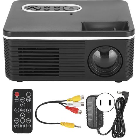 Projecteur LED Mini Domestique S361 Portable Type Compact Support 1080p Noir 100-240V (1/5)