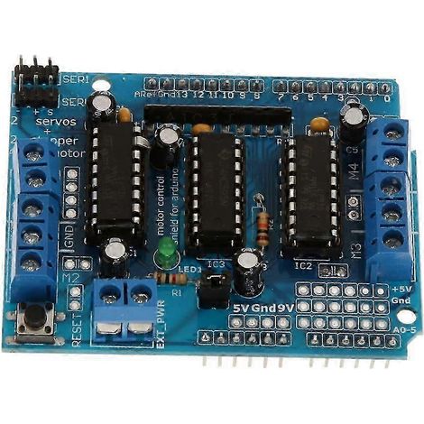 Carte d'extension moteur L293D avec bouton-poussoir (1/5)