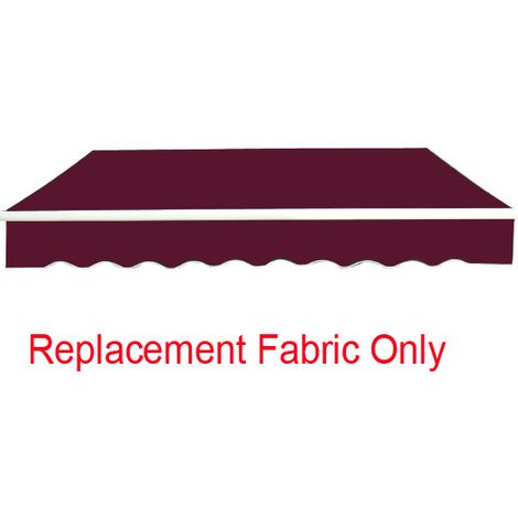 Greenbay 3.5x2.5m Garden Awning Replacement Fabric Top Cover Front Valance Wine Red