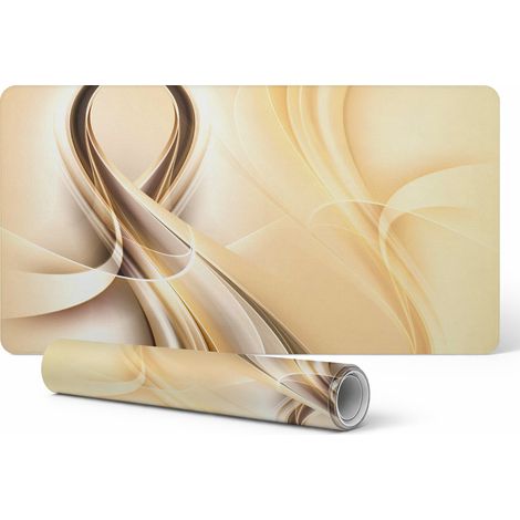 Protector de vinilo para empresas y oficinas, dise帽o de ondas abstractas, 100x50 cm.