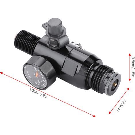 Régulateur de pression pour réservoir d'air paintball 3000psi à 800psi, filetage 5/8" 18UNF (1/5)