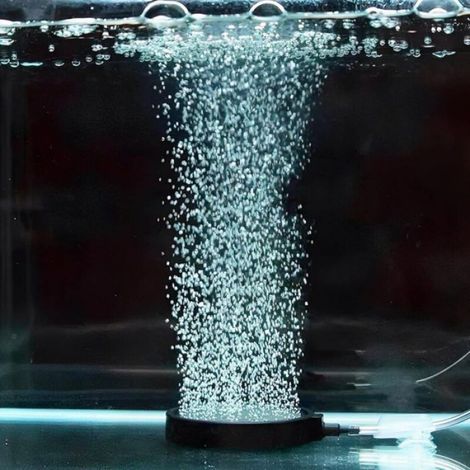 Diffuseur de bulles pour aquarium, pierre à air pour poissons, accessoire de décoration 2 pièces 13 cm (1/4)