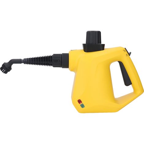 Nettoyeur vapeur à main transportable 1000W multi-usage 100°C 3 bar 250ml jaune pour maison meubles vêtements canapé voiture prise européenne 220-240V (1/5)