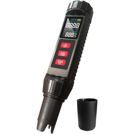 pH-mètre numérique - chloromètre, testeur d'eau pour piscine, écran plus large, 7 (1/5)