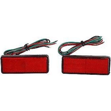 rote LED-Reflektor-Rückleuchten für Brems- und Stopplicht, kompatibel mit LKWs, Anhängern, Quads, Wohnmobilen und SUVs. (1/4)