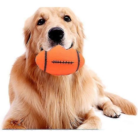 Stück professionelles Gummispielzeug für Hunde, lustiges ovales Ballspielzeug für Kinder, quietschender Ball, interaktives Hundetrainingszubehör (1/5)