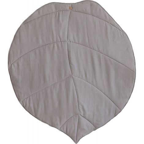 Tapis de sol feuille molletonné bébé enfant autumn vibes - Gris (1/5)