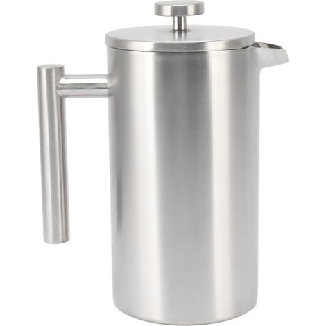 Presse à café inox double paroi isotherme, 1L, compatible lave-vaisselle, anti-rouille et filtre intégré. (1/5)