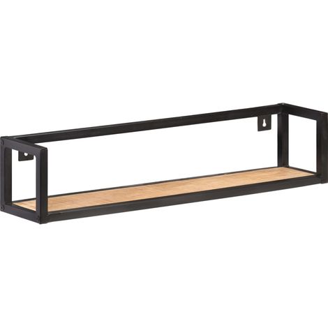 Maison Exclusive - Wandregale 2 Stk. 80 cm Raues Mangoholz (1/5)