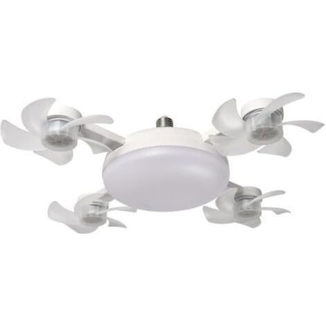 LED-Deckenventilator mit Fernbedienung, dimmbarer LED-Deckenventilator (vier Köpfe) (1/5)