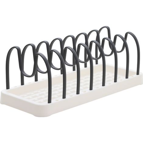 Küchen-Organizer, Topfdeckel-Aufbewahrung, Topfdeckel-Aufbewahrungsregal, Pfanne, Küchenutensilien, dunkelgrau