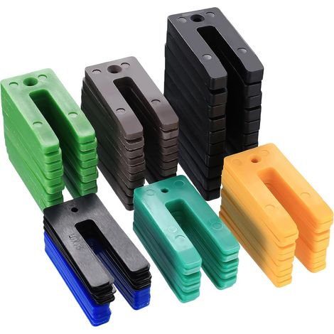60 Pièces Cales d'Espacement Plastique en U 1-10 mm (1/5)