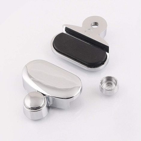 4 Stück ovale Spiegelklemmen 3-5 mm Zinklegierung, Glasklemmen, Glasregalhalterungen, für Zuhause, Hotel, Büro, Friseursalon, Werkbank, Badezimmerspiegelklemmen (1/4)
