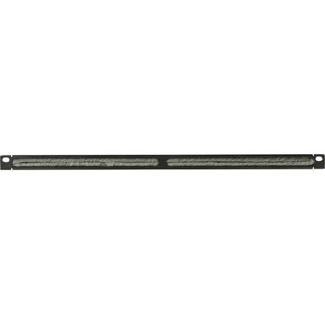Panneau de gestion des câbles Lanview 1/2U 19" avec brosse, RAO205BL