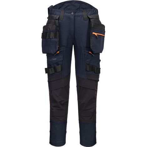 Dx4 Pantalon à Poche De Holster Détachable Pour Femmes - Taille 36 - Marine - Portwest