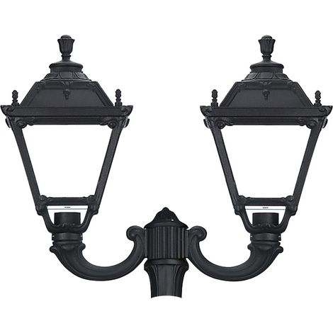 Luminaria para poste 2 brazos INDURA MEDIUM 4 IP55 E27 2x70W 690mm Negro