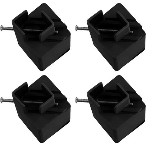 Rehausseur de meubles réglable, rehausseur de pieds de lit, plaque élargie pour pieds de table [Convient pour 3 (1/5)