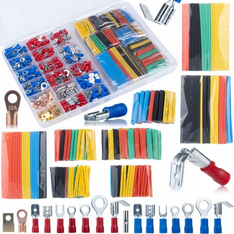 Set di 350 connettori isolati + 328 tubi termorestringenti