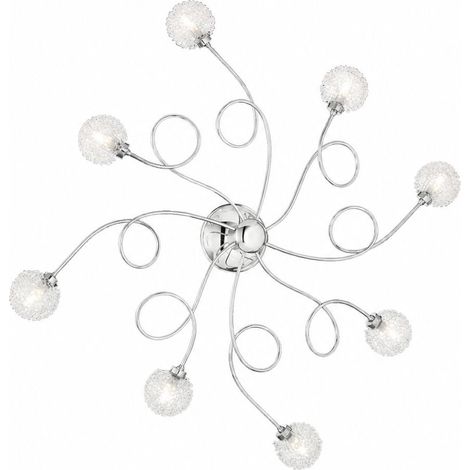 Lampada da Parete Chivasso, Materiale Struttura in Vetro, Argento (1/3)