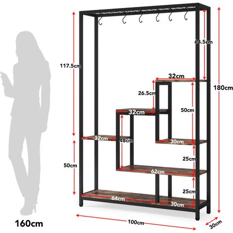 Étagères décoratives, bibliothèques, rangements jouets, présentoirs muraux, supports pour plantes (lot de 1) (1/5)