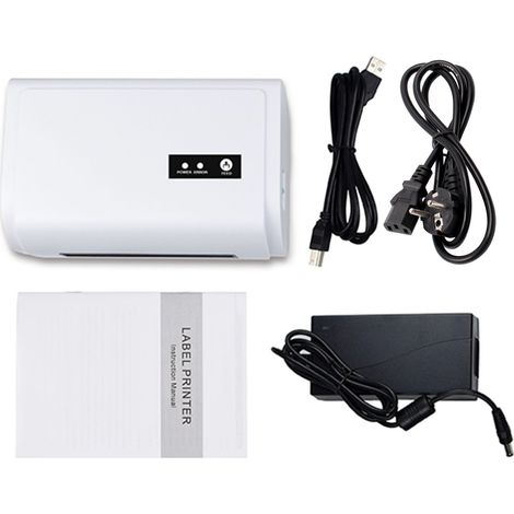 Imprimante d'étiquettes thermiques Expédition à grande vitesse Connexion USB BT Prise en charge d'une largeur de papier de 40 à 110 mm Compatible avec Windows pour la logistique des restaurants de sup (1/5)
