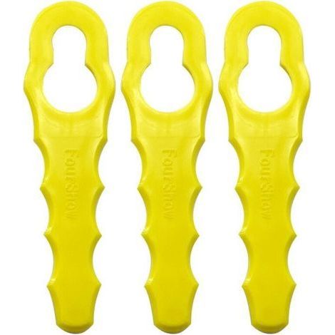 Lames de rechange pour débroussailleuse – Lot de 100 pièces en acier trempé – Compatible RAC155, RAC157, RAC158 (1/5)