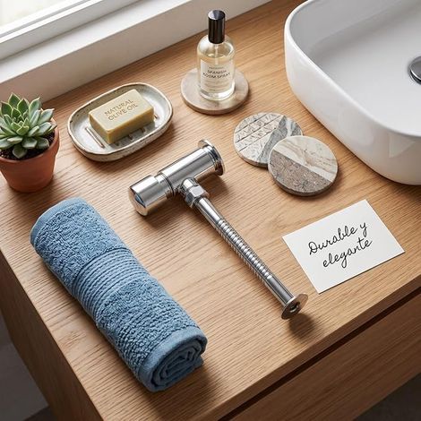 Zinc Alloy Urinal Flush Tap Closet Flush Tap Metal Bidet T Adapter with Stop Valve (1/2)
