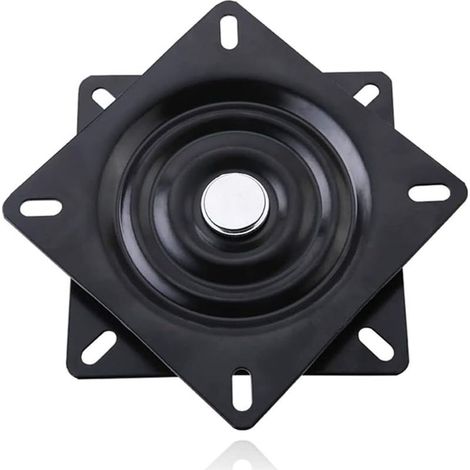 Sollbry Roulement Carrée De Plateau Tournant, 15cm, Base Pivotant, pour Les Meubles Sofa TV Et Tabouret De Bar, NoirAec (1/5)