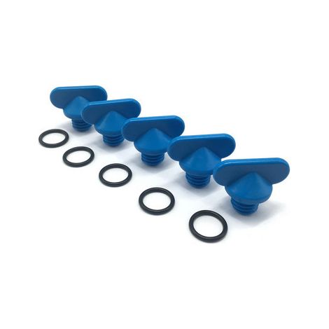 Lot de 5 bouchons de vidange pour cylindres de moteurs marins, compatibles avec Mercurier 22-806608A02 (1/2)