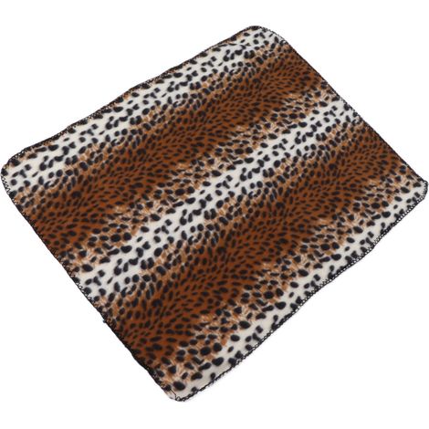 Couverture pour chien en peluche douce et lavable en machine, motif léopard, taille S, idéale pour les petits animaux (chiens et chats). (1/5)