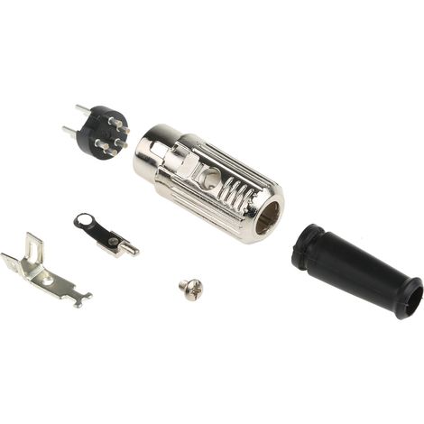 Connecteur DIN RS PRO, 5 contacts, Mâle, Montage sur câble ( Prix pour 1 )