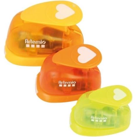 Set de 3 perforatrices 'Artemio' Coeur 16, 25 et 38 mm