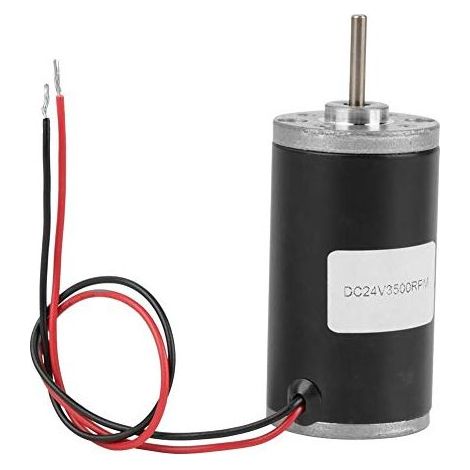 31ZY Moteur courant continu aimant permanent Moteur engrenage lectrique rversible pour gnrateur de bricolage CW/CCW 6V/12V/24V 3500-8000rpm (24V 3500rpm) (1/5)