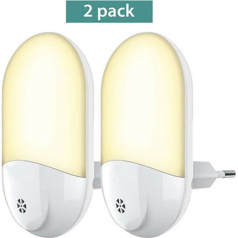 Lámpara de noche LED de 2 piezas para niños con sensor crepuscular. (1/5)