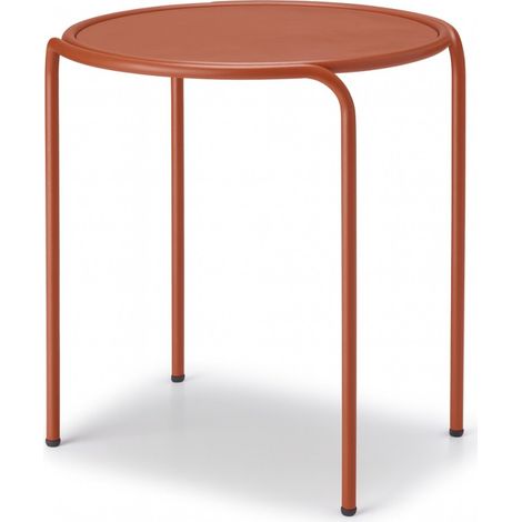 Table d'appoint, Table d'appoint métal outdoor indoor, Ø 45 cm Terracotta en Metal, Scab design (1/4)