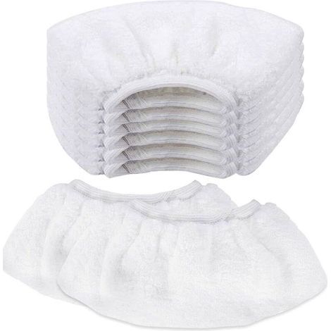 8 panni in microfibra per la pulizia a vapore per scope a vapore Kärcher, panni in microfibra per ugelli portatili, ricambio universale per scope per pulitori a vapore SC1 SC2 SC3 SC4 SC5 (1/5)