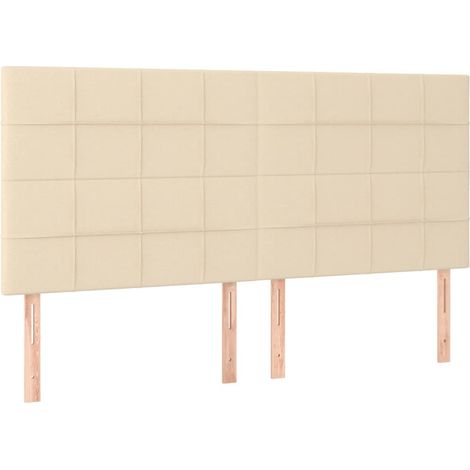 Maison Exclusive - Cabecero de cama de tela color crema 180x5x118 (1/5)