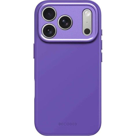 Coque MagSafe - DECODED - iPhone 17 Pro - Silicone Antimicrobienne - Violet - Protection Chocs (1/4)