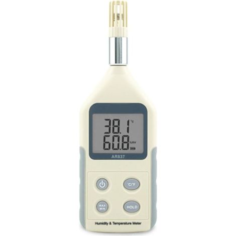 Industrielles digitales Thermometer-Hygrometer, Temperatur -10 °C bis 50 °C, relative Luftfeuchtigkeit 5 % bis 98 % rF, Temperaturmessung XXW (1/4)