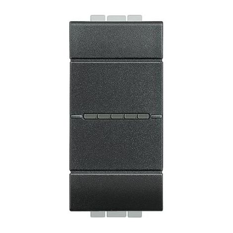 BTICINO L4053A - Deviatore Assiale 1P 16A 250V LivingLight Antracite