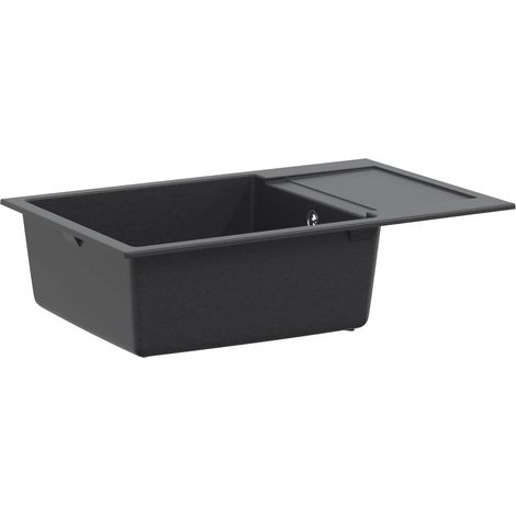 Kitchen Sink Single Basin Granite 78 x 50 x 20 cm Graphite vidaXL