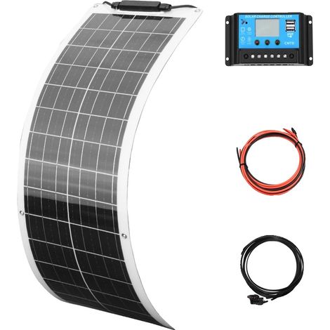 Kit de panneaux solaires flexibles, haute efficacité, design léger, Kit solaire 12V 50W (1/2)
