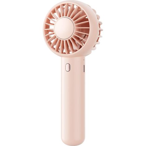 Mini ventilateur portable, ventilateur de table à double moteur avec base, ventilateur léger rechargeable USB pour le maquillage (1/5)