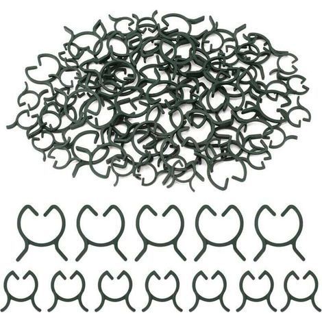200 Pièces Clips de Support pour Plantes,Attache en Plastique Clips Plante,Clips de Fixation Plantes Grimpantes,Clips de Jardin,pour Fruit,Légume,Tomates-M+L (1/4)