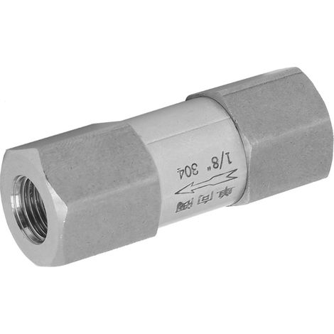 Sechskant-Rückschlagventil aus Edelstahl 304, hochtemperatur- und druckbeständig (1/8 Zoll BSPP) (1/5)